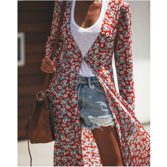 Vici Tops - Vici High Hopes Floral Duster Kimono
